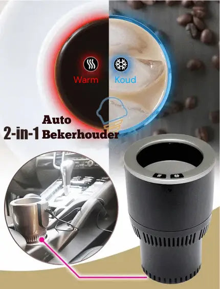 SmartCup -2 in 1 Electrische Auto Bekerhouder